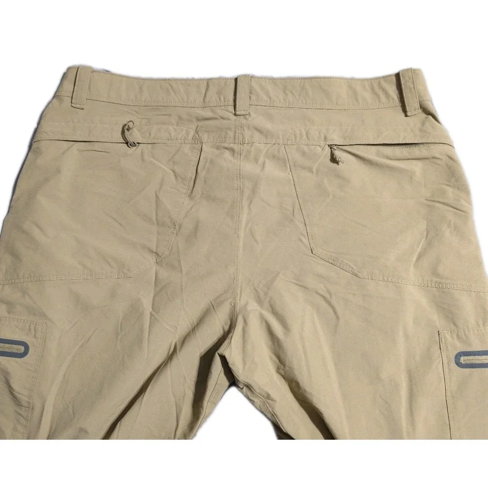 LL Bean Cresta Hiking Pants Mens 38x30 Tan Water‎ Resistant Nylon Outdoor